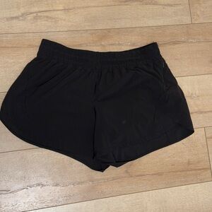 Lululemon, black, Track That Mid-Rise, shorts, 16